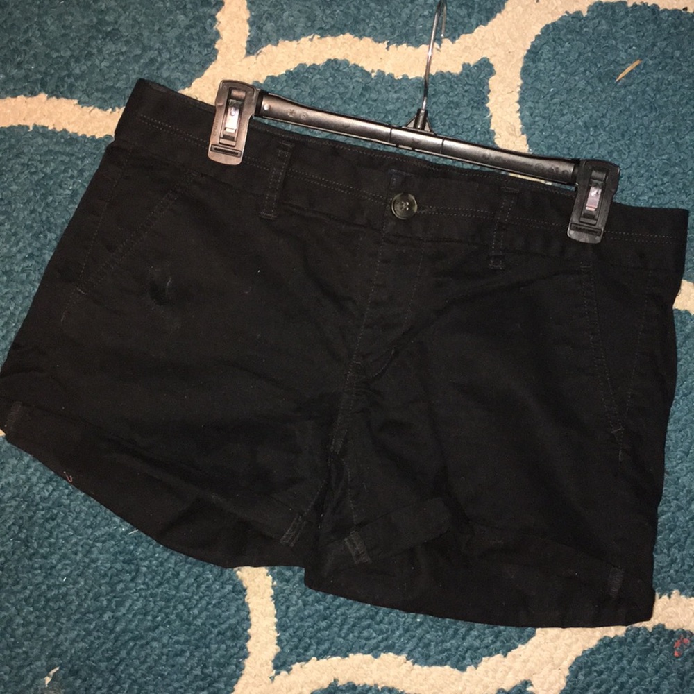 American Eagle Size 10 Midi Black Shorts